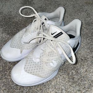 White Nike volleyball shoes